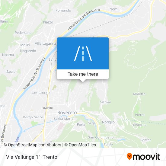 Via Vallunga 1° map