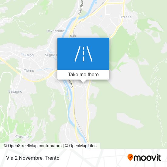 Via 2 Novembre map