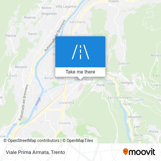 Viale Prima Armata map
