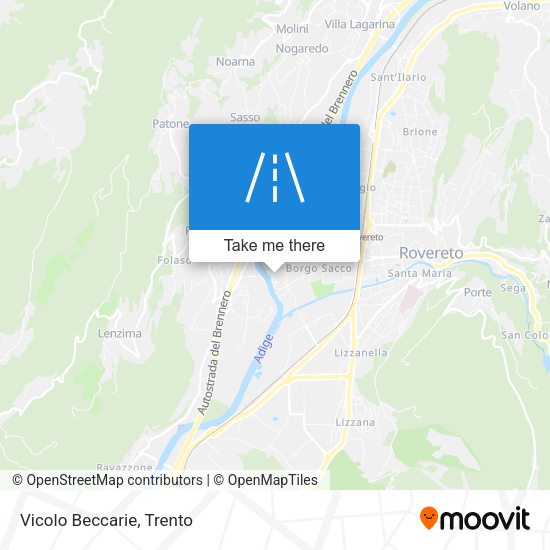 Vicolo Beccarie map