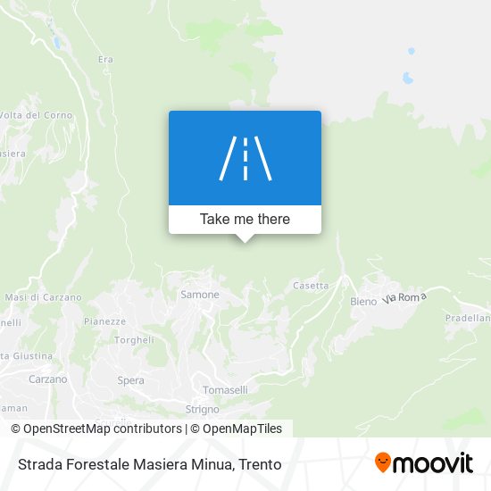 Strada Forestale Masiera Minua map