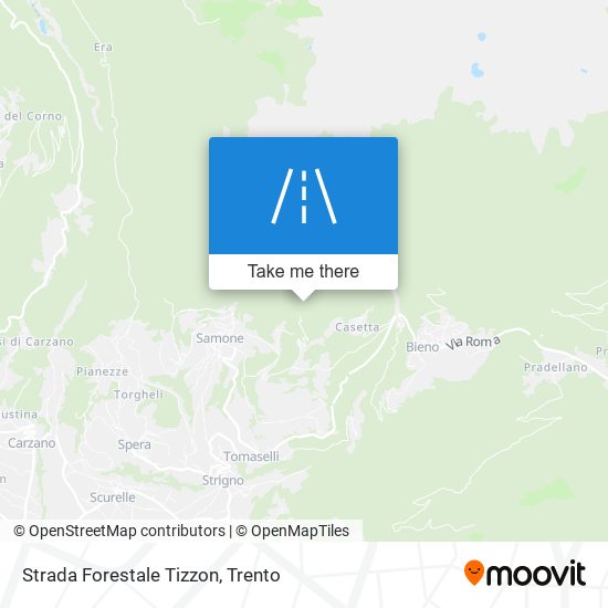 Strada Forestale Tizzon map