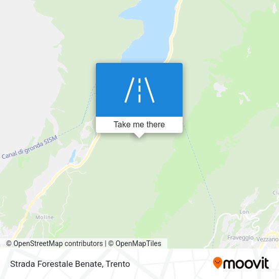 Strada Forestale Benate map