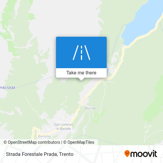 Strada Forestale Prada map