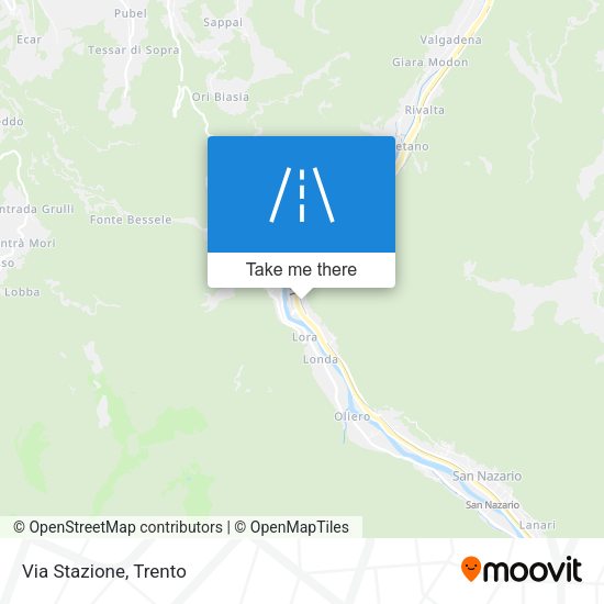 Via Stazione map