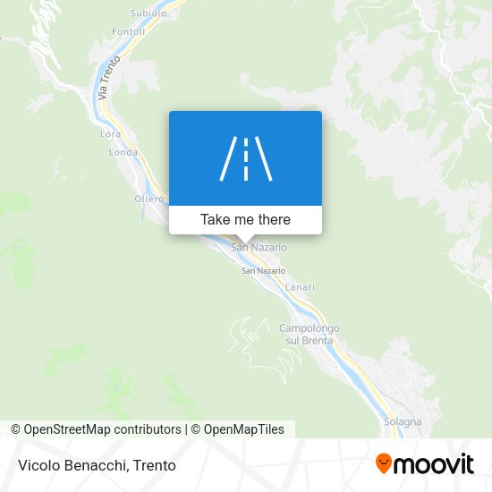 Vicolo Benacchi map