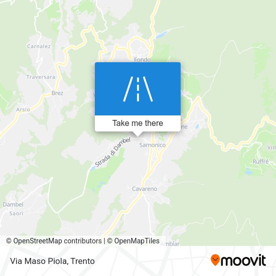 Via Maso Piola map