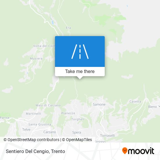 Sentiero Del Cengio map