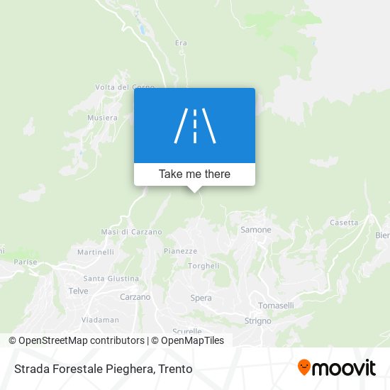 Strada Forestale Pieghera map