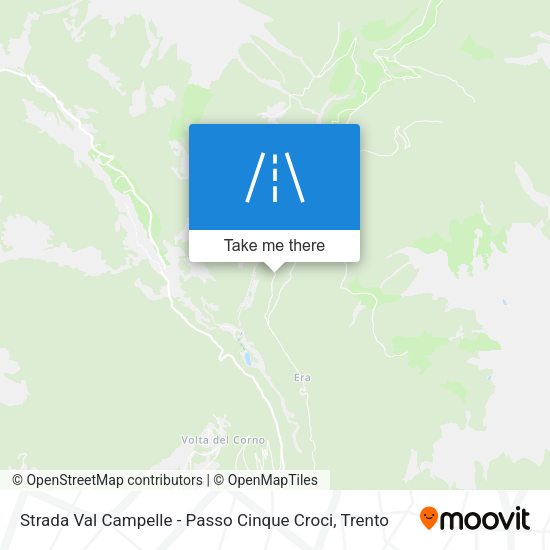 Strada Val Campelle - Passo Cinque Croci map