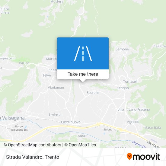 Strada Valandro map