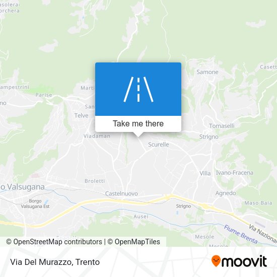 Via Del Murazzo map