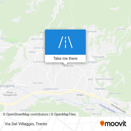 Via Del Villaggio map
