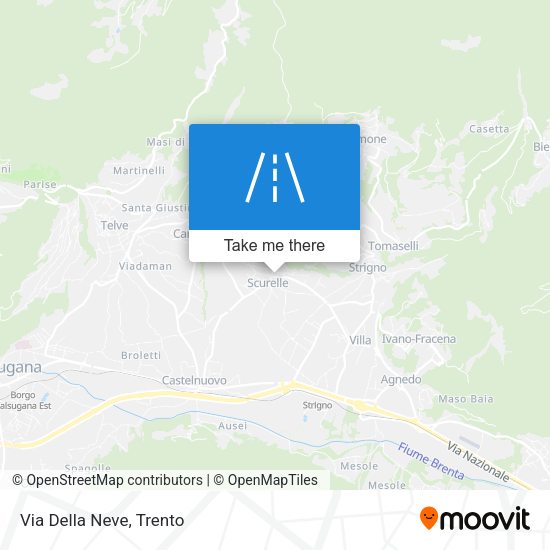 Via Della Neve map
