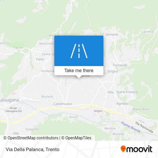 Via Della Palanca map