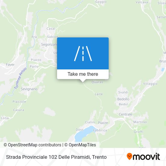 Strada Provinciale 102 Delle Piramidi map