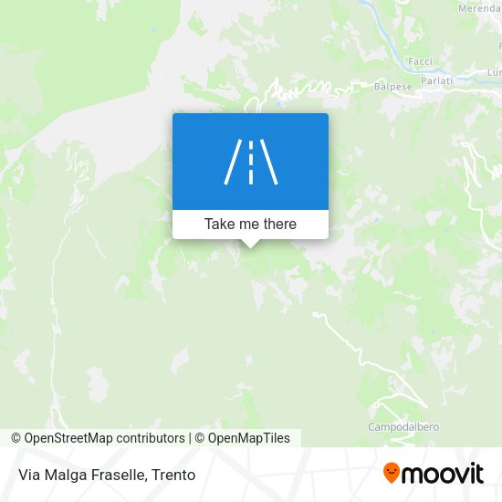 Via Malga Fraselle map
