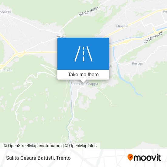 Salita Cesare Battisti map