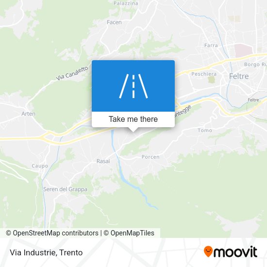 Via Industrie map
