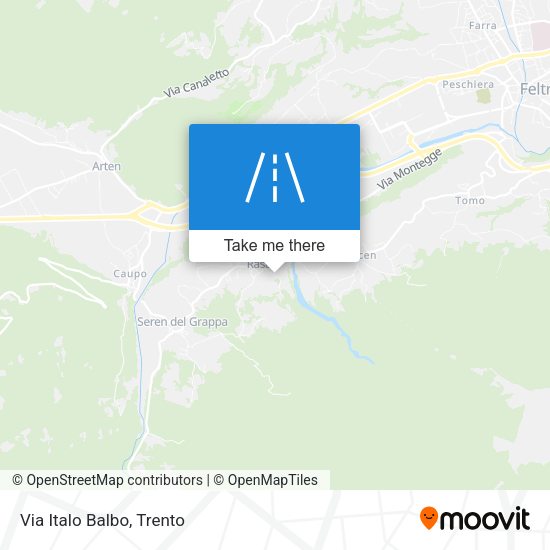 Via Italo Balbo map