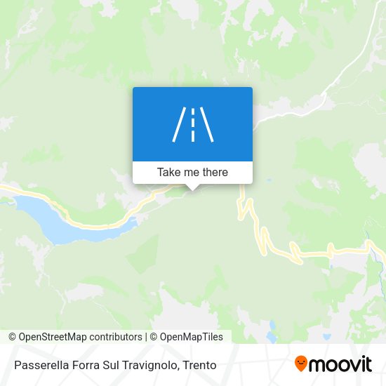 Passerella Forra Sul Travignolo map