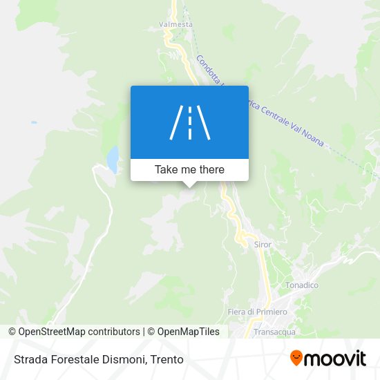 Strada Forestale Dismoni map