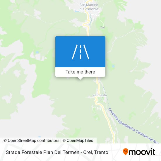 Strada Forestale Pian Del Termen - Crel map