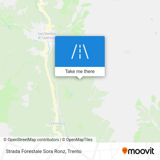 Strada Forestale Sora Ronz map