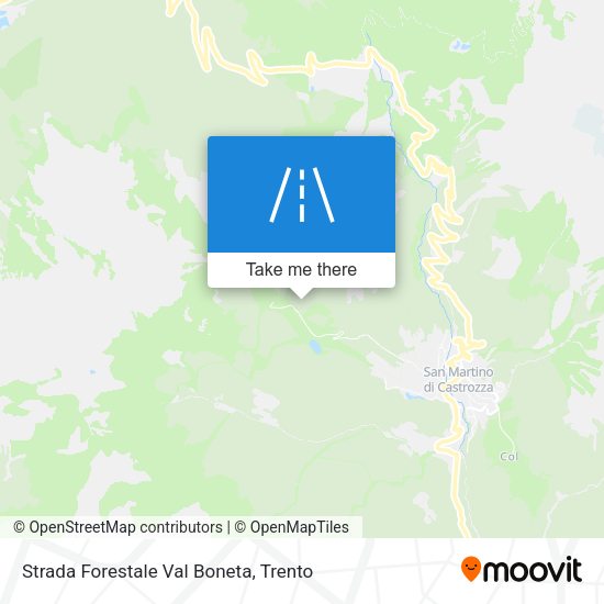 Strada Forestale Val Boneta map