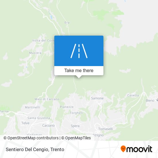 Sentiero Del Cengio map
