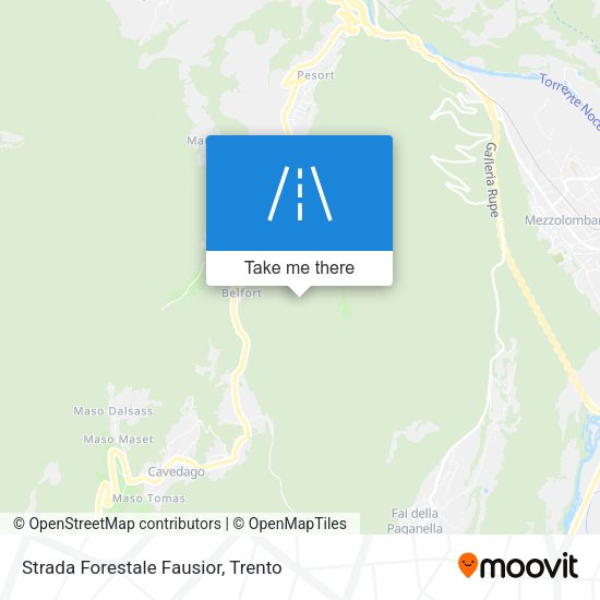 Strada Forestale Fausior map