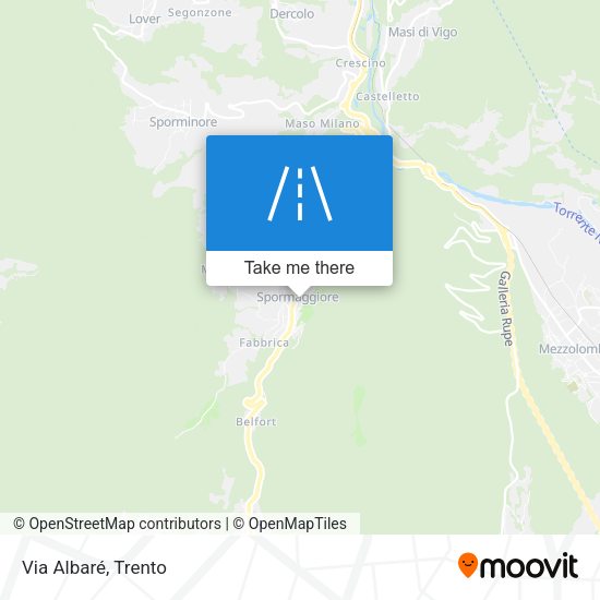 Via Albaré map