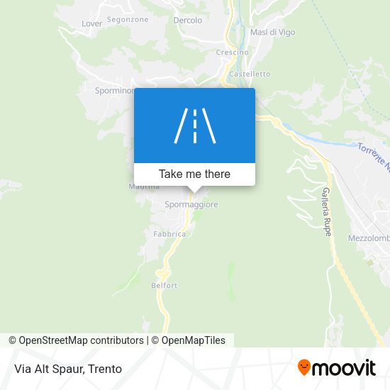 Via Alt Spaur map