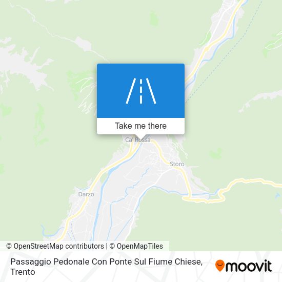 Passaggio Pedonale Con Ponte Sul Fiume Chiese map