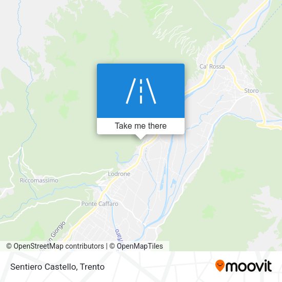 Sentiero Castello map