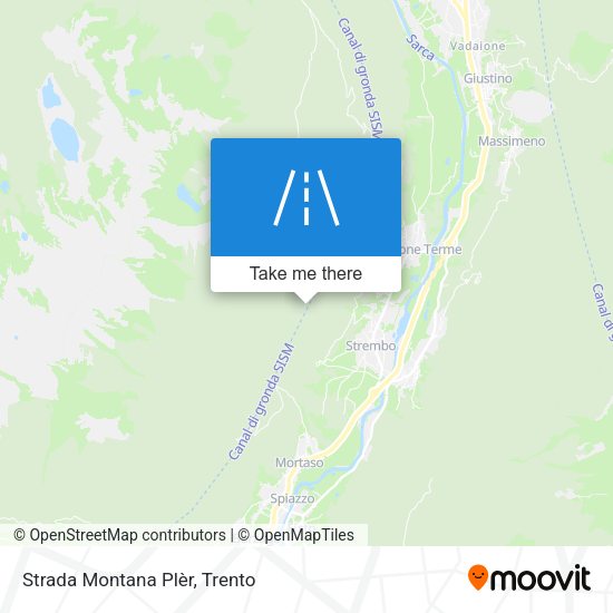 Strada Montana Plèr map