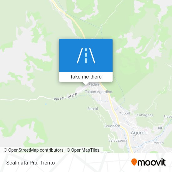 Scalinata Prà map