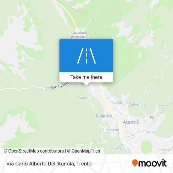 Via Carlo Alberto Dell'Agnola map
