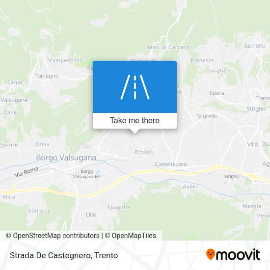 Strada De Castegnero map