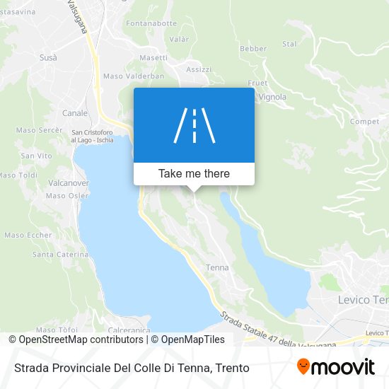 Strada Provinciale Del Colle Di Tenna map