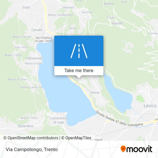 Via Campolongo map