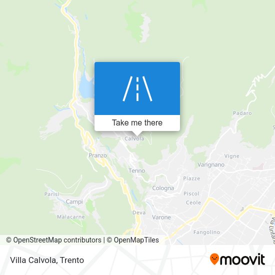Villa Calvola map