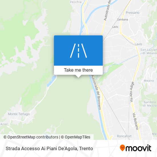 Strada Accesso Ai Piani De'Agola map