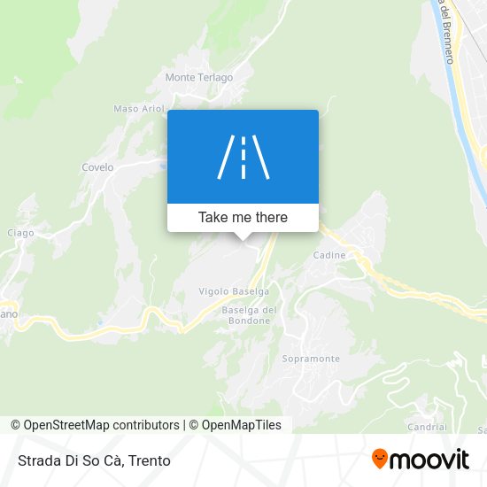 Strada Di So Cà map