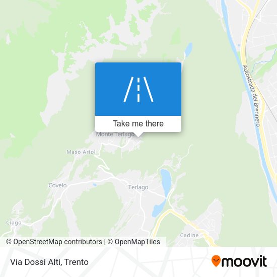 Via Dossi Alti map