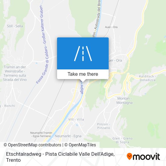 Etschtalradweg - Pista Ciclabile Valle Dell'Adige map