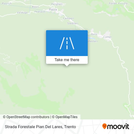 Strada Forestale Pian Del Lares map