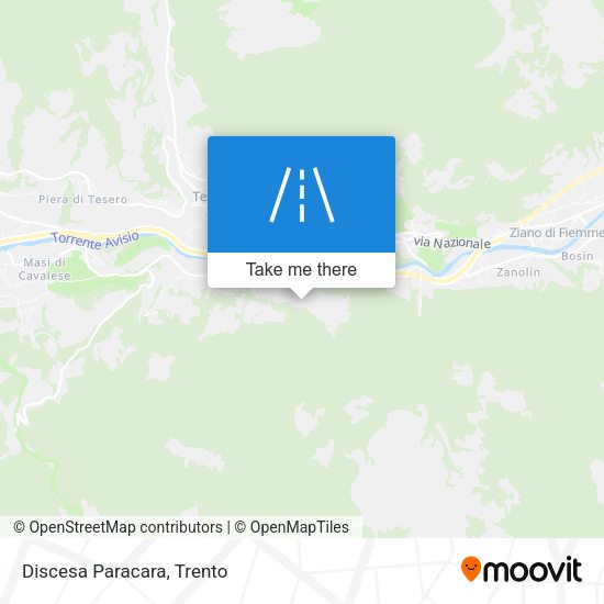 Discesa Paracara map