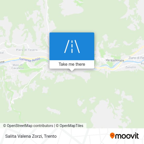 Salita Valena Zorzi map