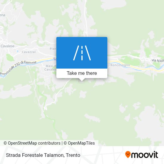 Strada Forestale Talamon map